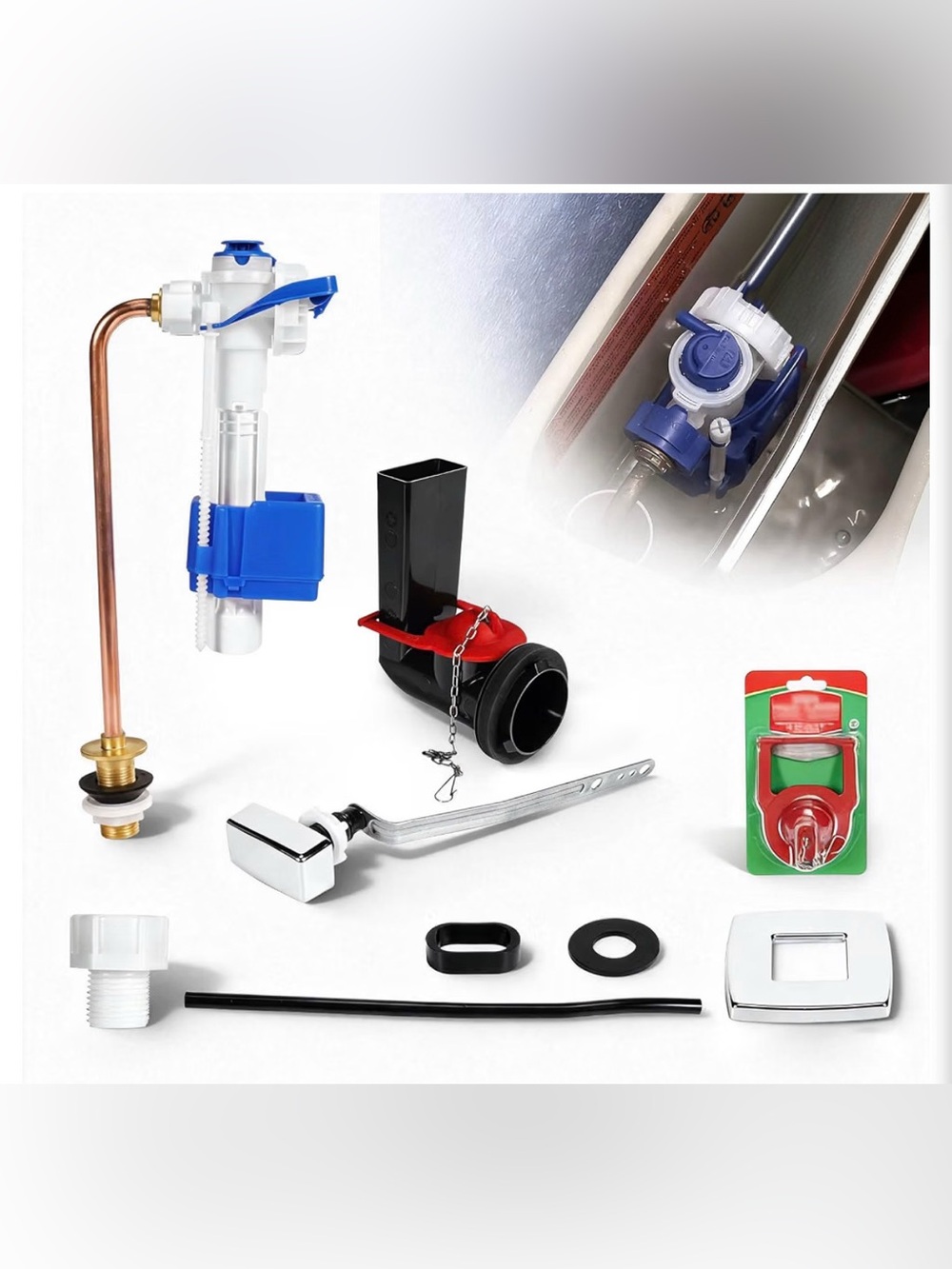 Toilet Tank Fill Flush Valve Repair Kit Fits Kohler Rialto Revival San Raphael